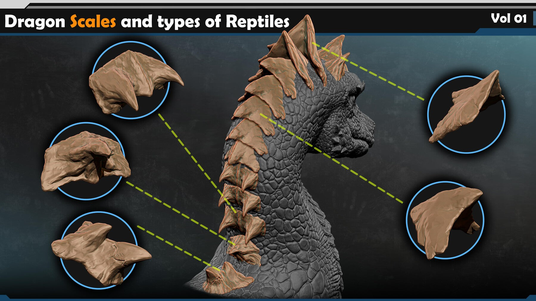 Dragon & Reptile Scales Vol 01