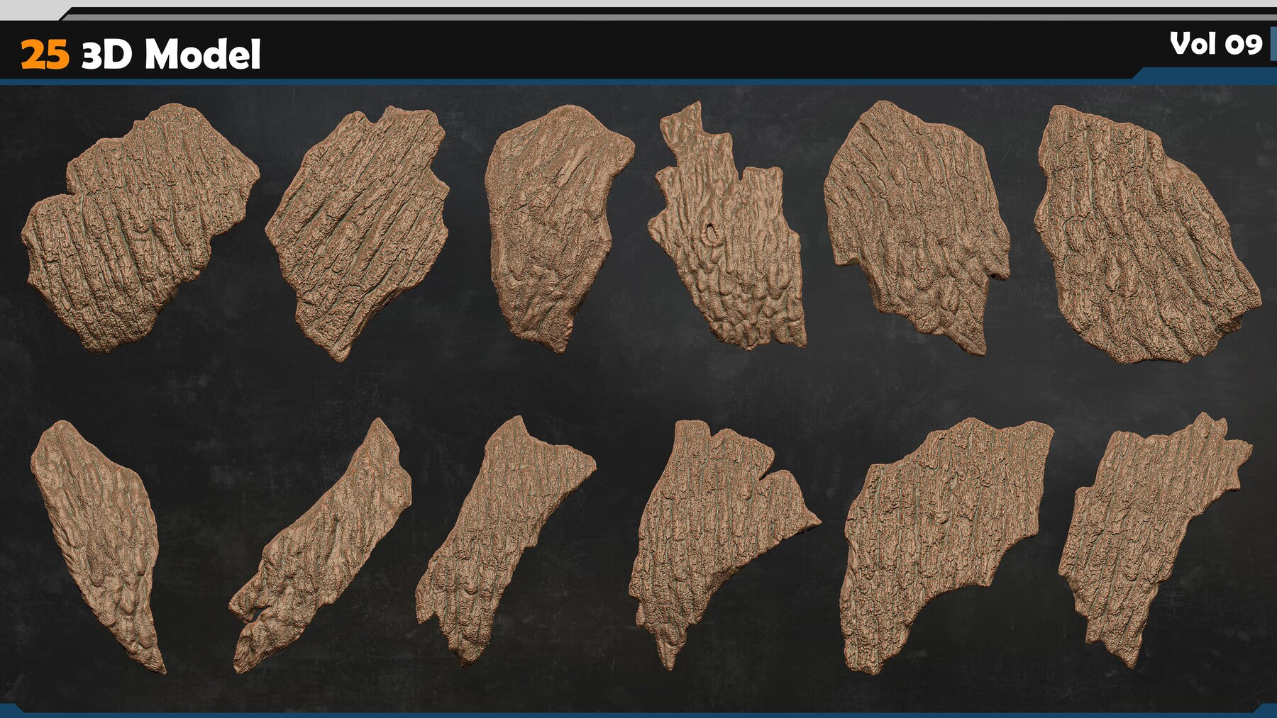 WOOD Brushes / Creature skin VDM Brushes Vol 09