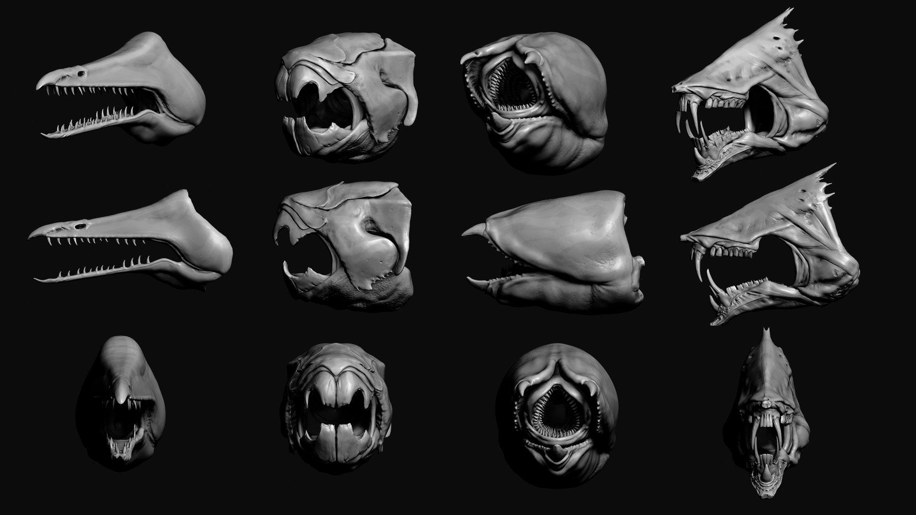 JAWS - 33 Monster Mouths 'n Skulls & IMM Brush Pack