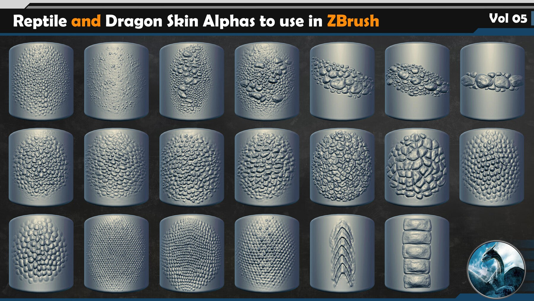 Reptile and Dragon Skin Brushes Vol 05