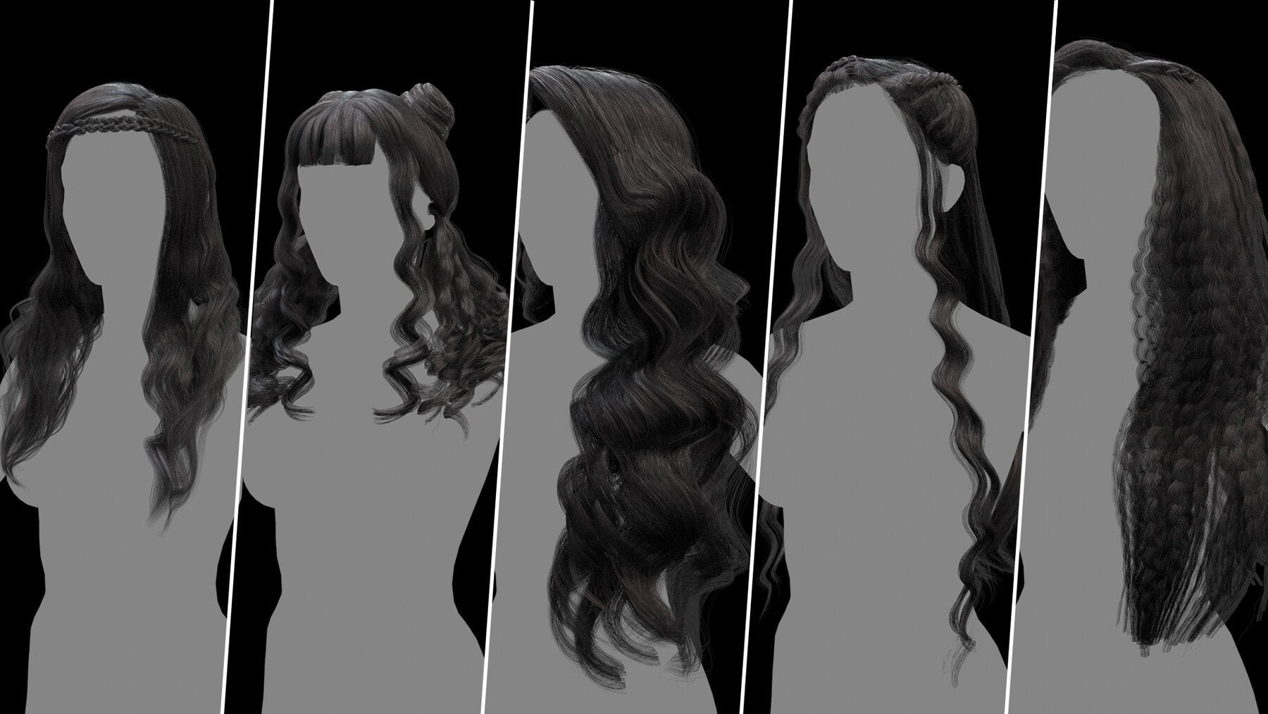 Alma Realtime Hair Cards Collection ( 40 Hair Cards + Life Time Updates )