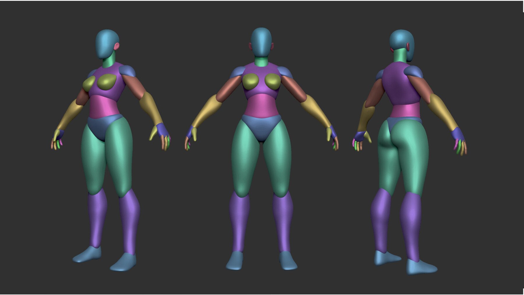 Stylized Hero Basemesh Collection