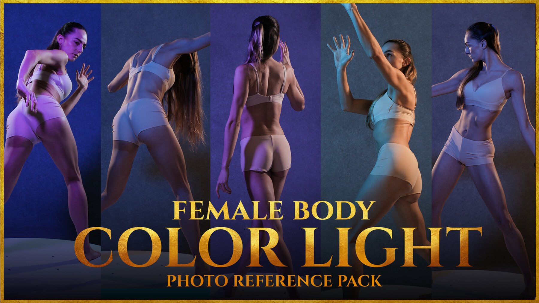 A Color Light- Female Body- Photo Reference Pack- 879 JPEGs