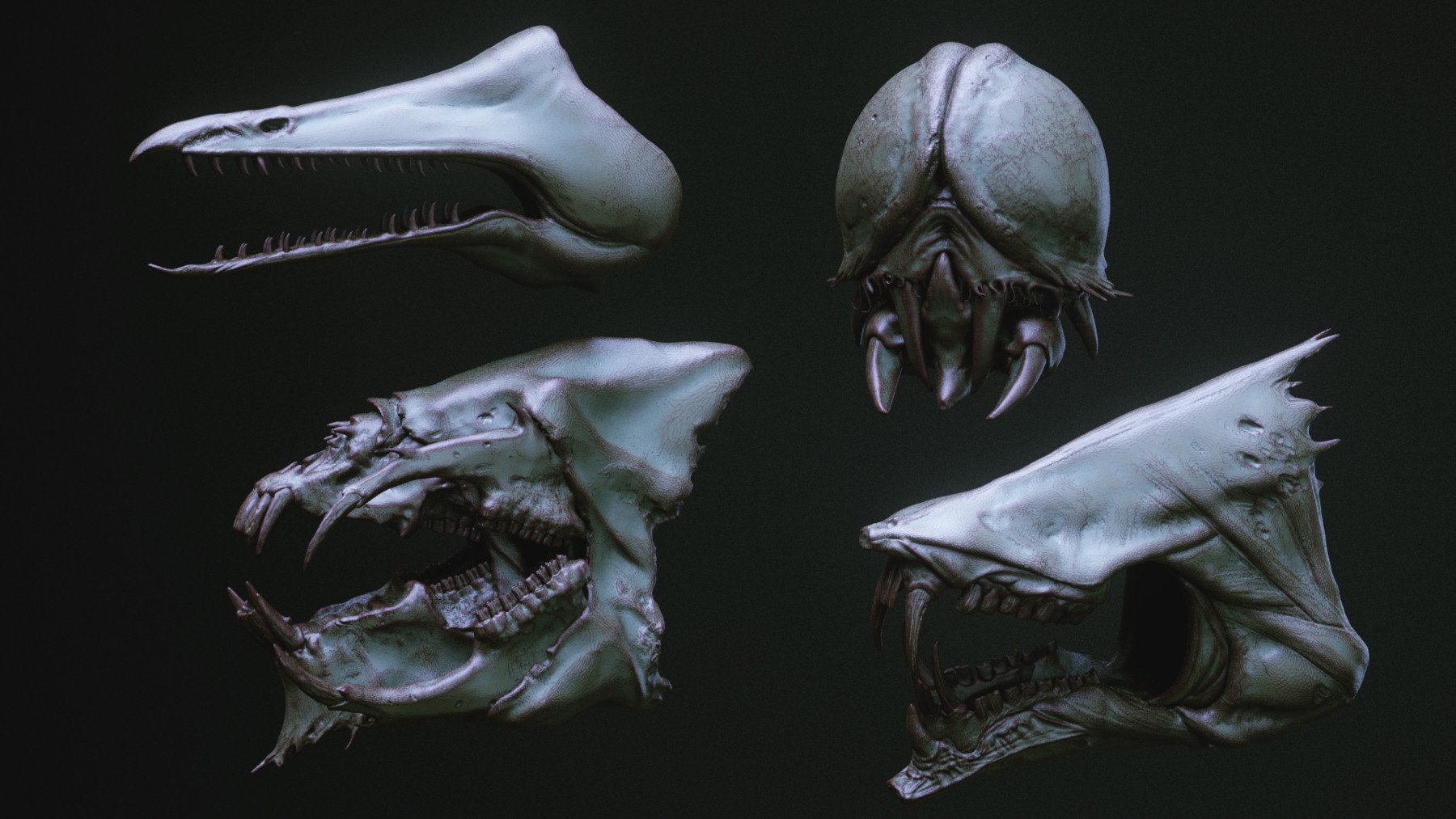 JAWS - 33 Monster Mouths 'n Skulls & IMM Brush Pack