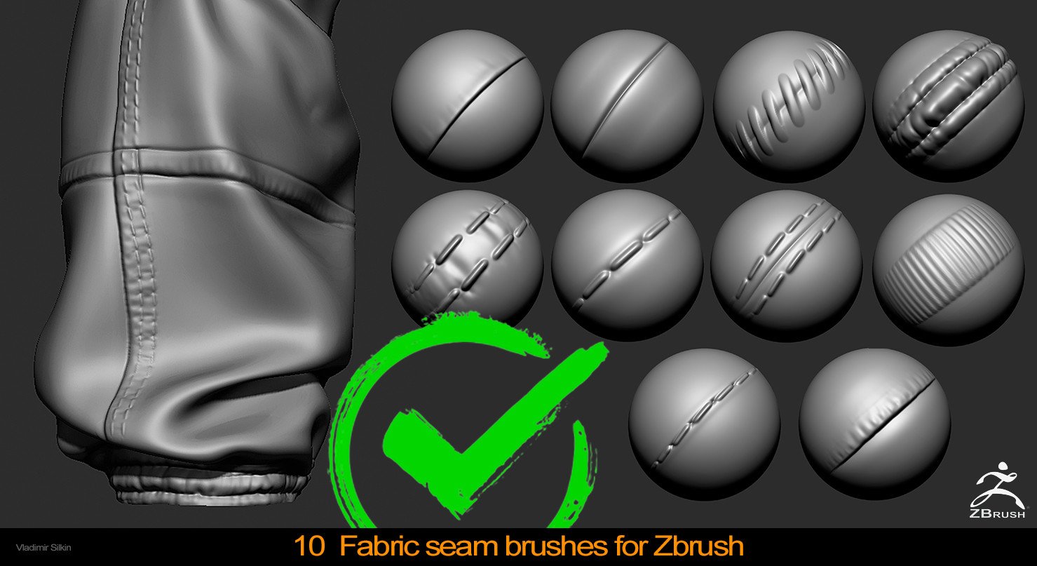 Fabric seam brushes