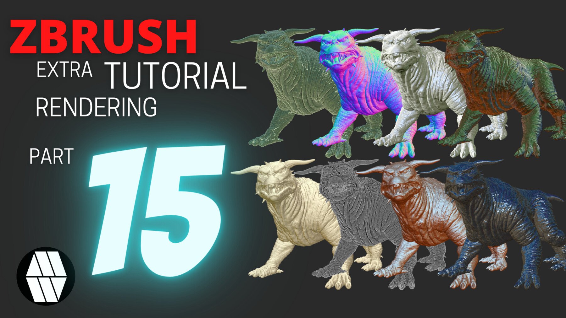 MLW Creative - ZBRUSH Creature Modeling FULL TUTORIAL