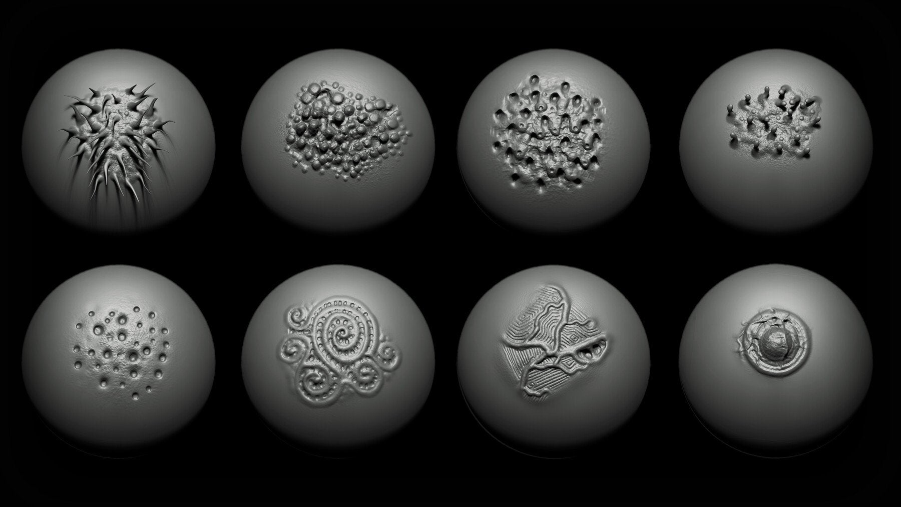 Zbrush + Blender - 40 Alien VDM Brush