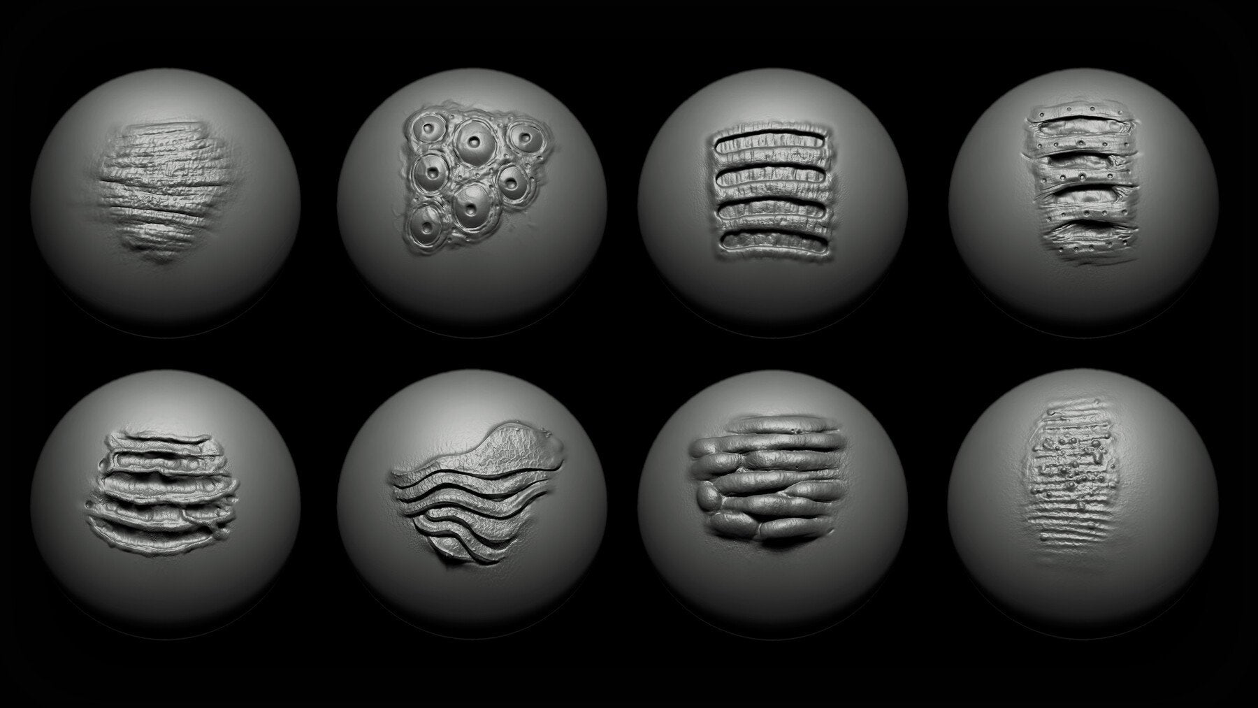 Zbrush + Blender - 40 Alien VDM Brush