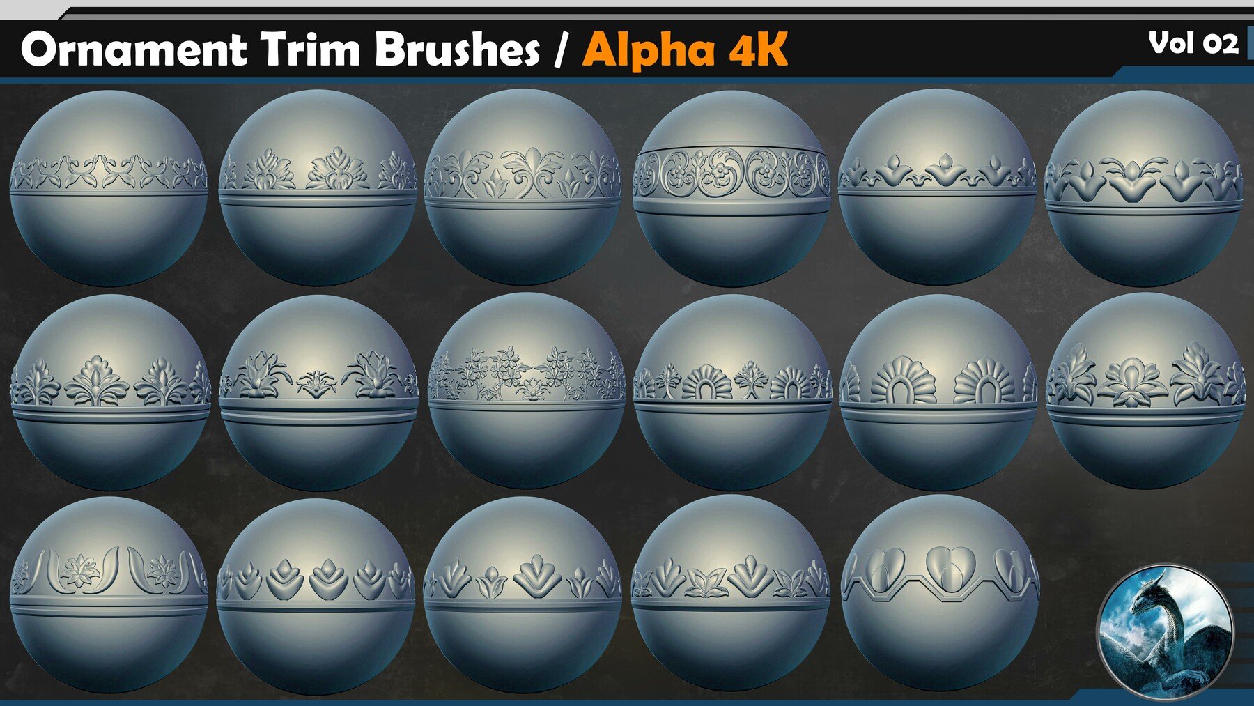 Ornament Trim Brushes Vol 02