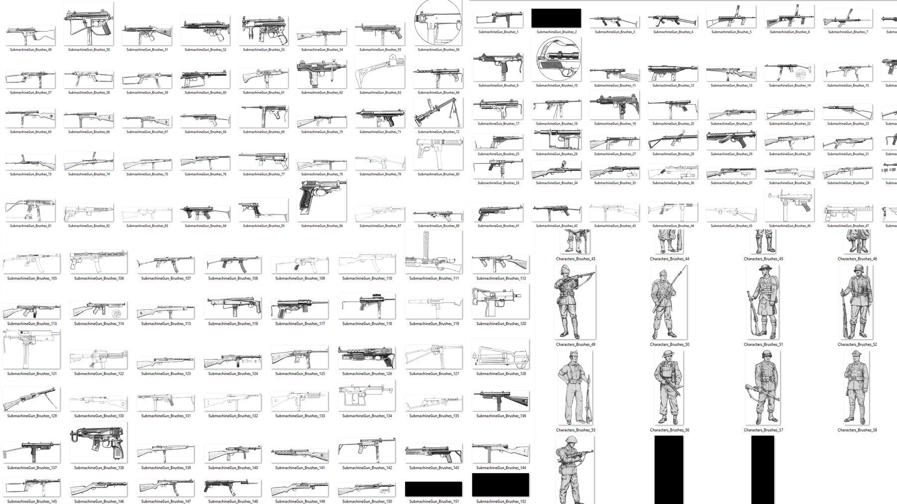 3500+ WEAPON REFERENCE BRUSHES [CHETBRUSHES]