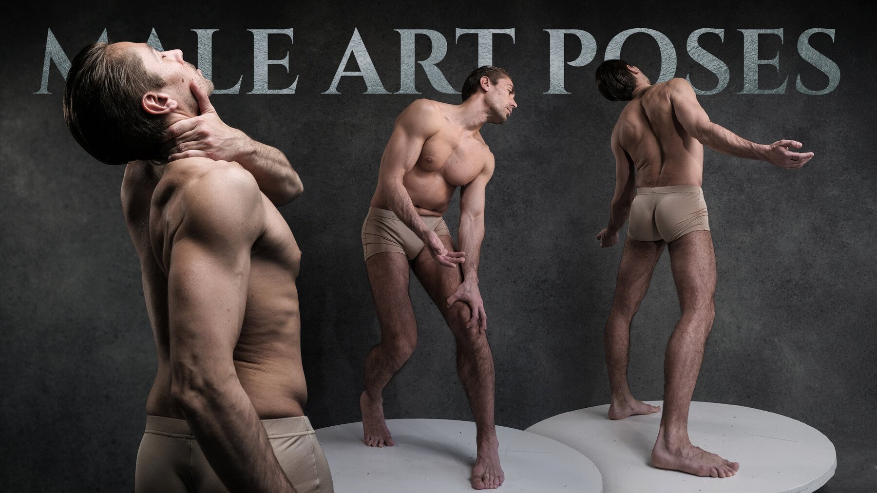 A Male Art Poses- Photo reference pack for artists 664 JPEGs