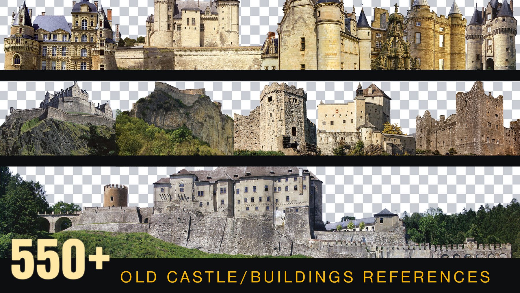 Buildings Reference pack [Perfect for Mattepainting and Photobash]