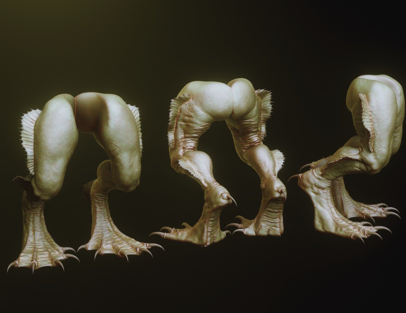 LEGS - 33 Character & Creature legs Zbrush Insertmesh Brush