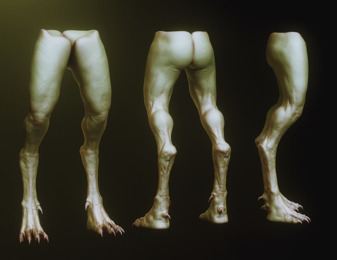 LEGS - 33 Character & Creature legs Zbrush Insertmesh Brush