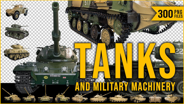 300+ PNG Tanks & Military Machinery Cutout Pictures