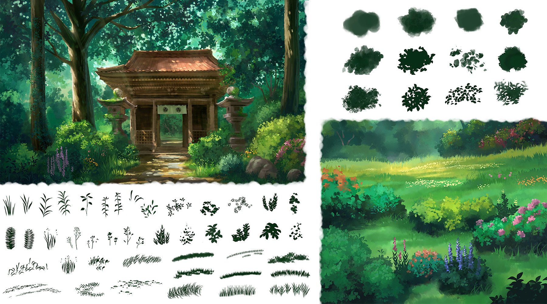 Ghibli Inspired Brushes for Photoshop and Procreate