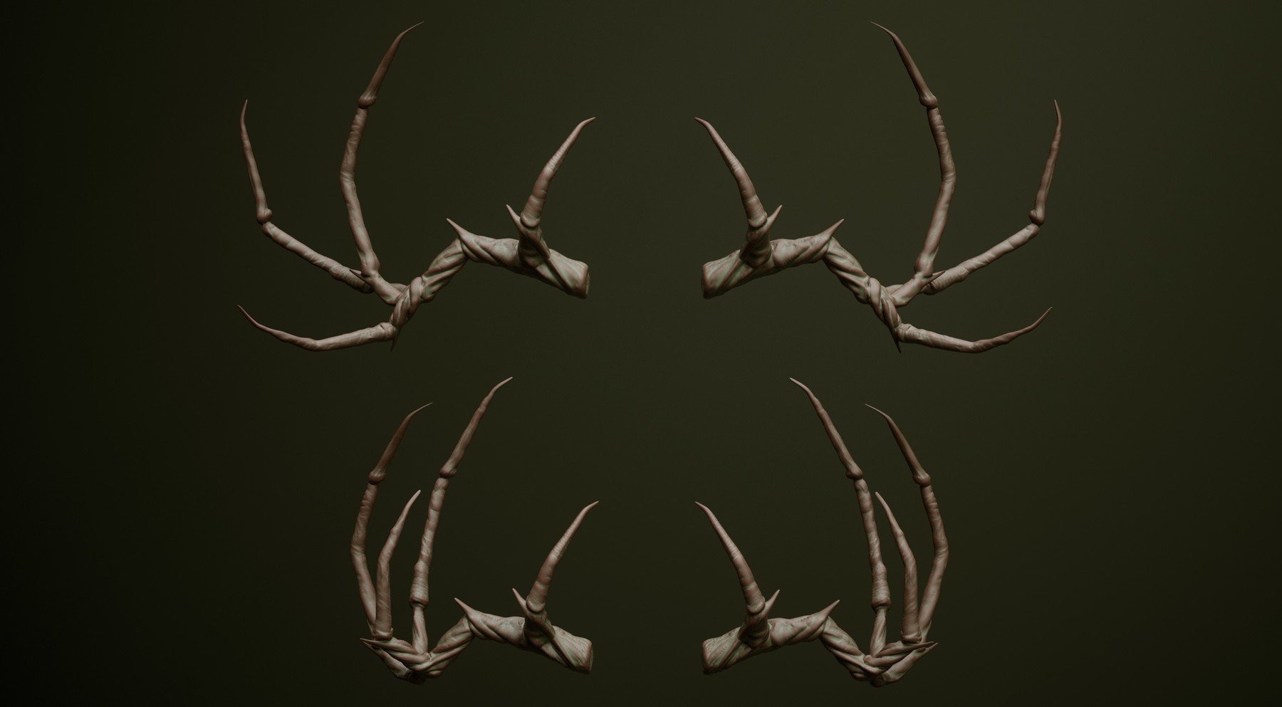 HORNS - 60 Horns, Antlers, Frills & Horn Sockets IMM + VDM