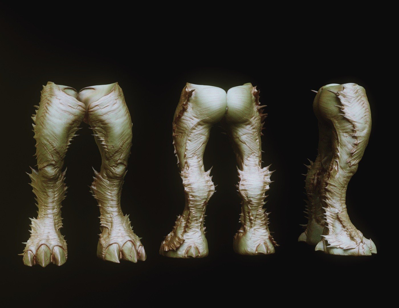 LEGS - 33 Character & Creature legs Zbrush Insertmesh Brush