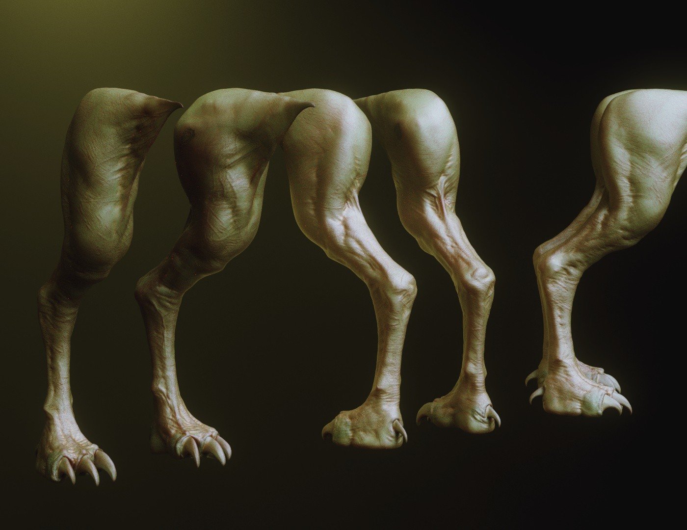 LEGS - 33 Character & Creature legs Zbrush Insertmesh Brush