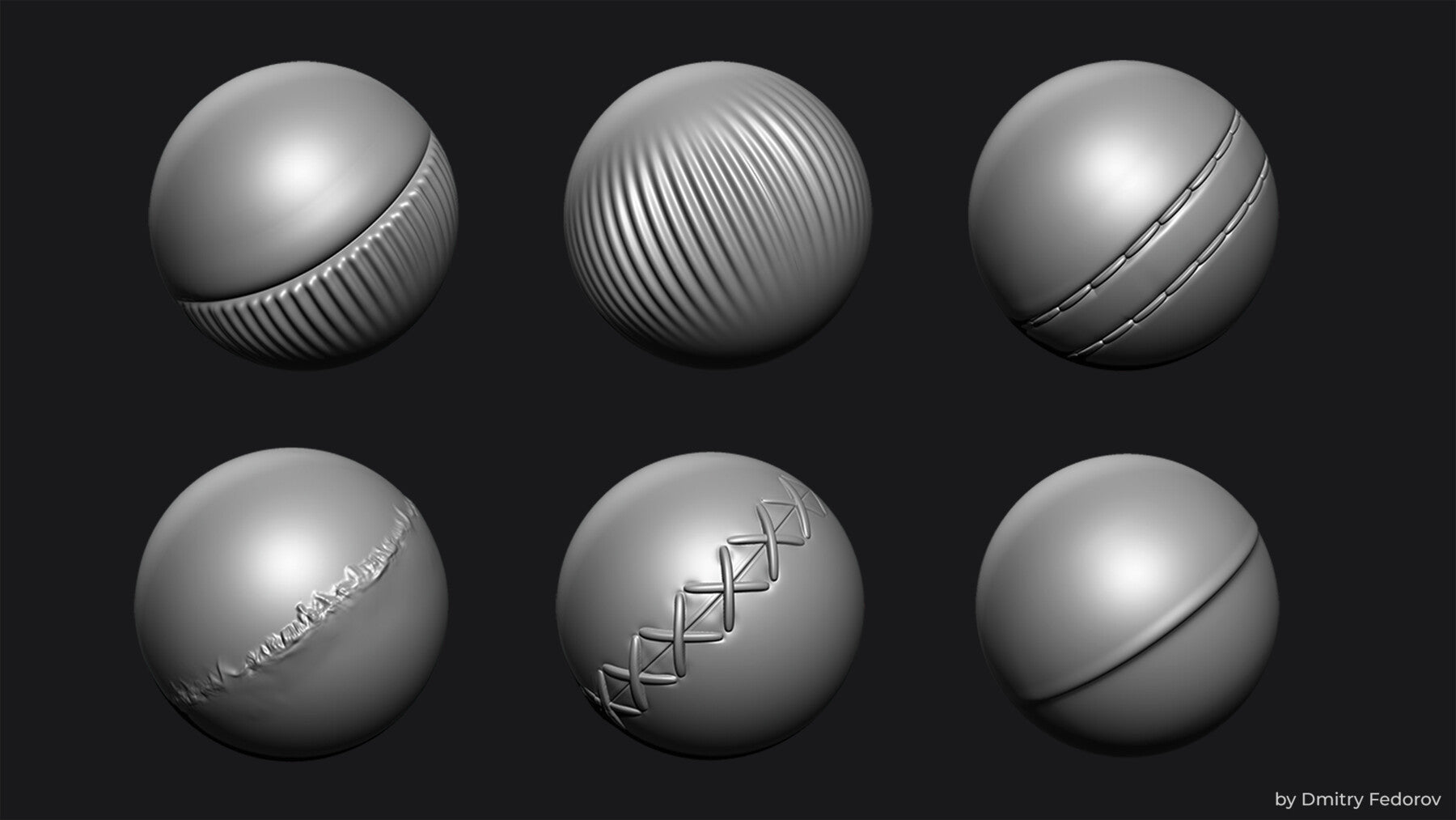 18 fabric brushes for Zbrush / Stitch / seam / cloth / +alpha