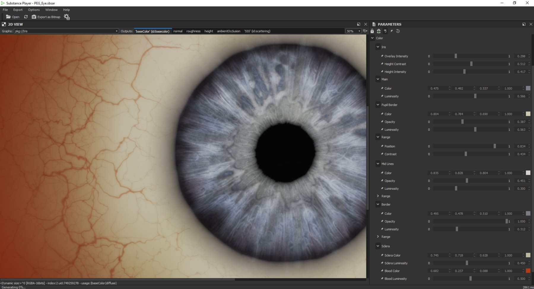 Procedural Eye Generator