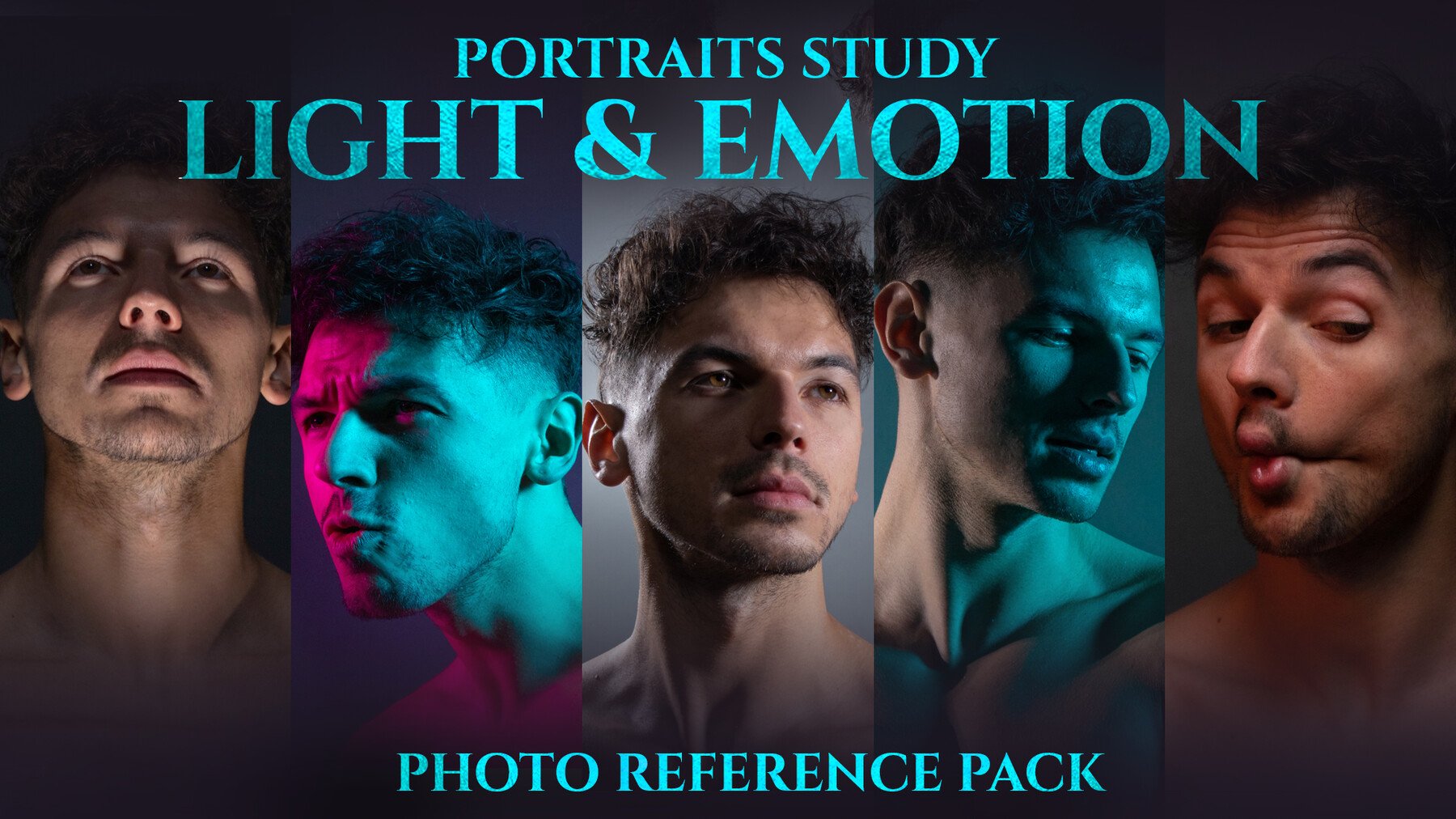 Portraits Study (Light & Emotion) - Reference Photo Pack 797 JPEGs