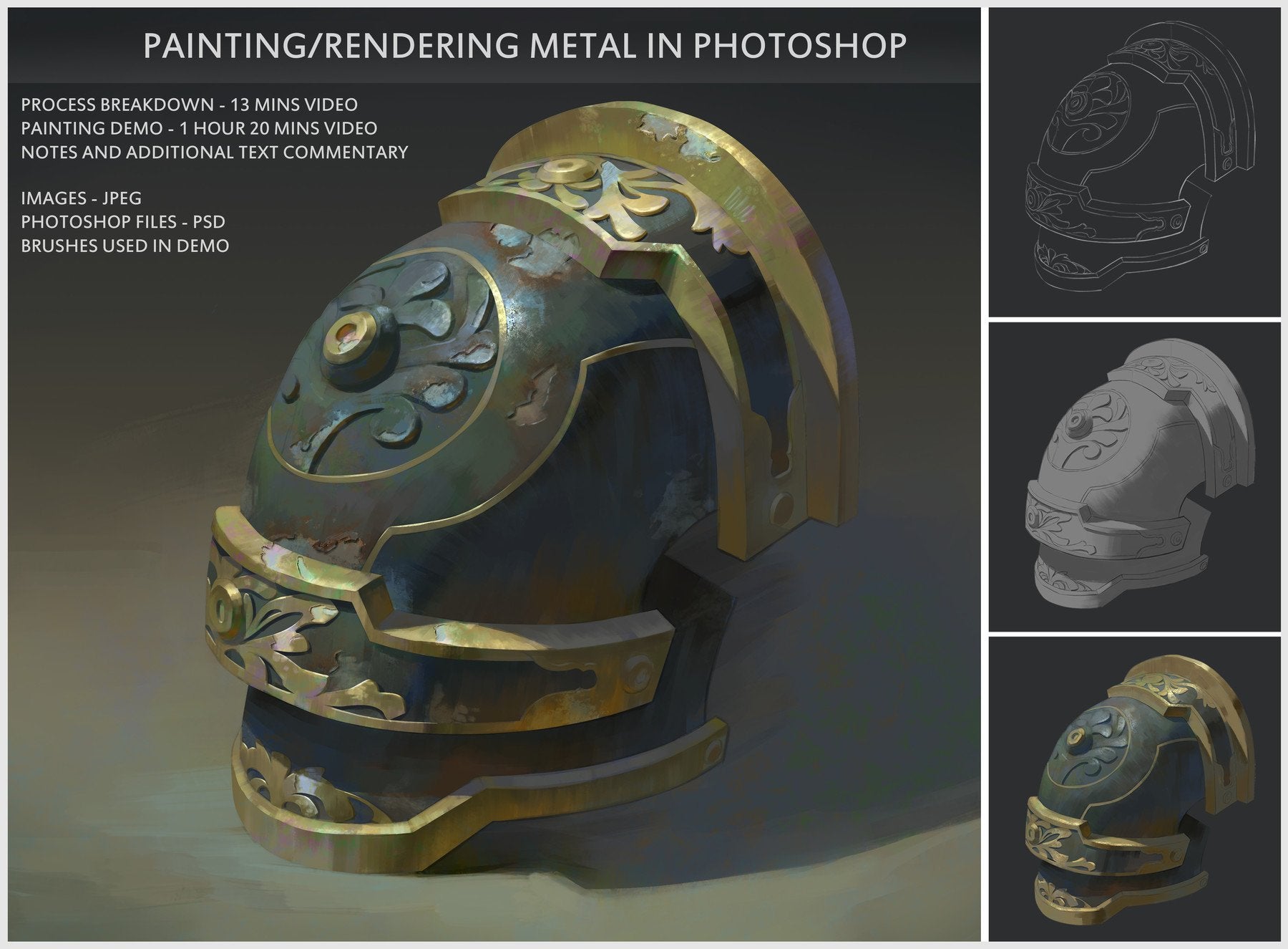 Painting/Rendering metal in photoshop