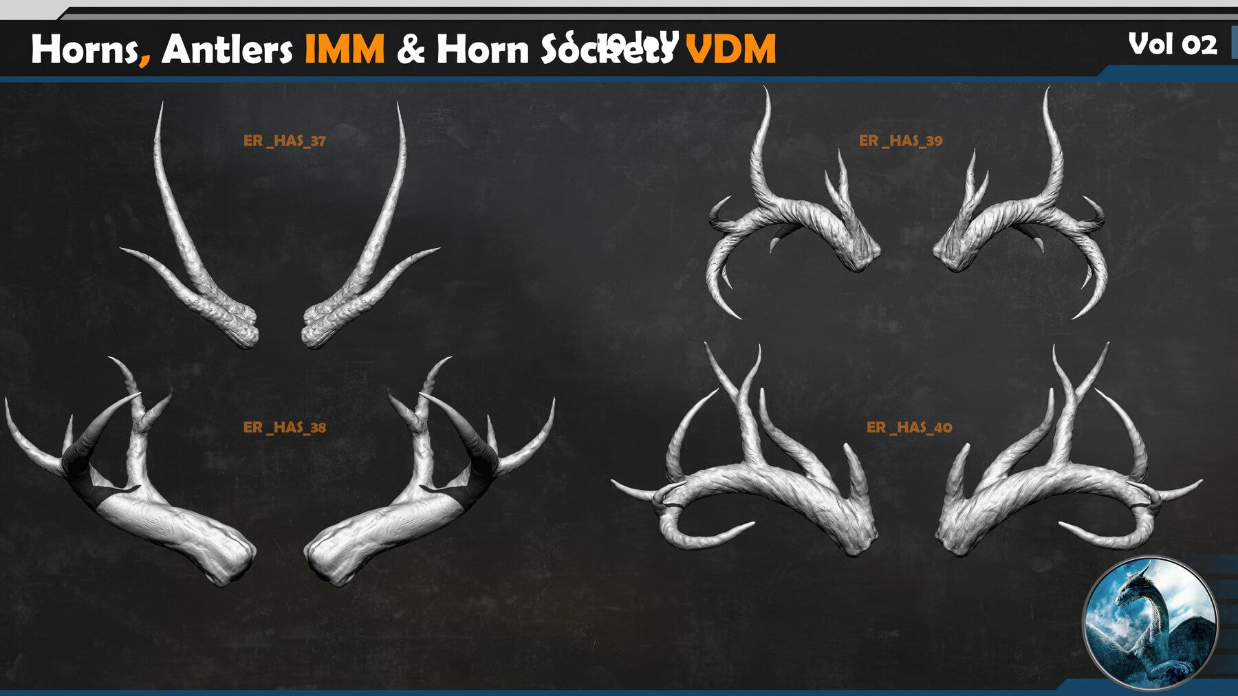 Horns and Antlers IMM & Horn Sockets VDM Vol 02