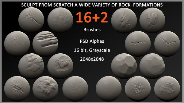 Rock Sculpt Brushes