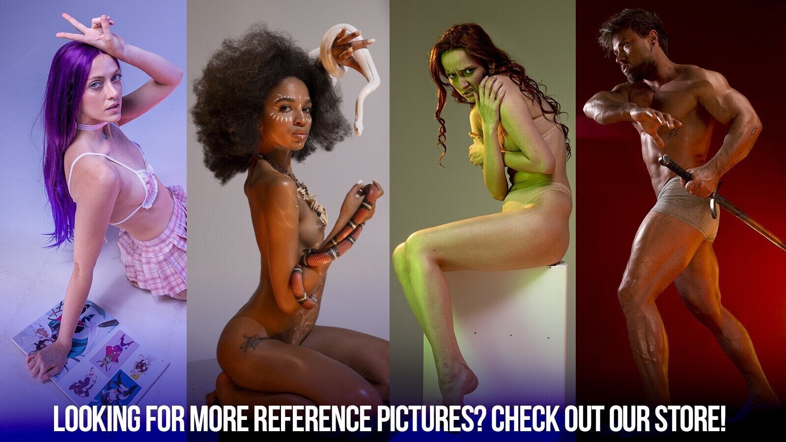 130+ Female Character Pinup Poses