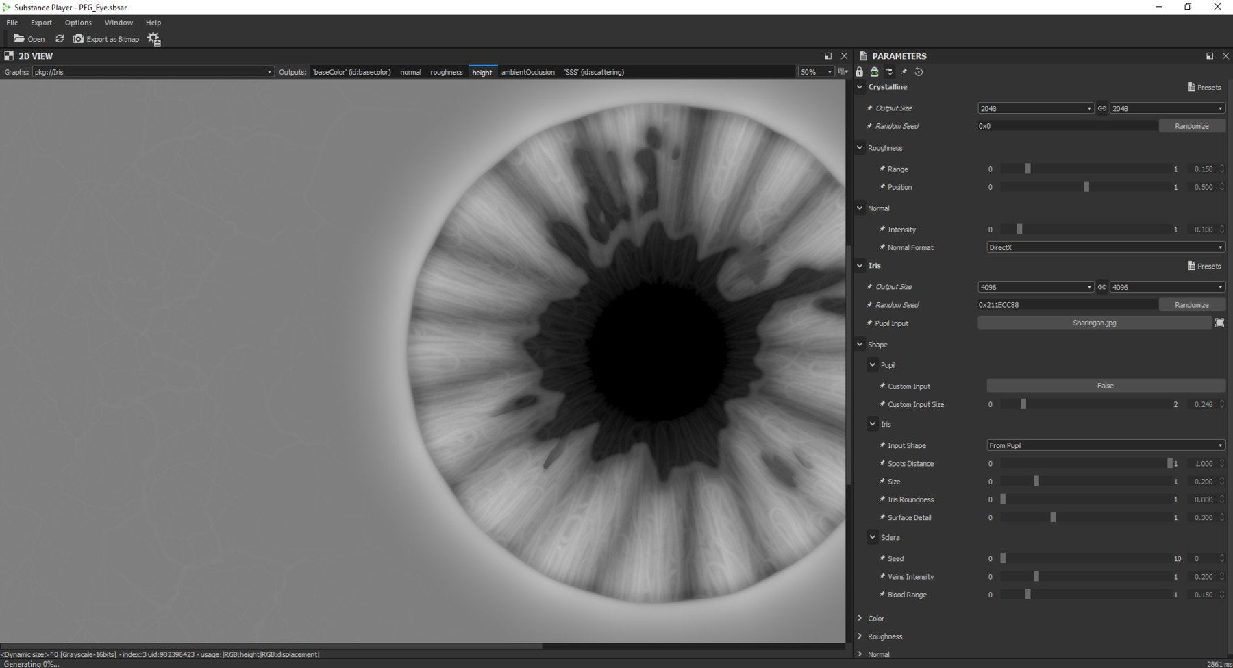 Procedural Eye Generator