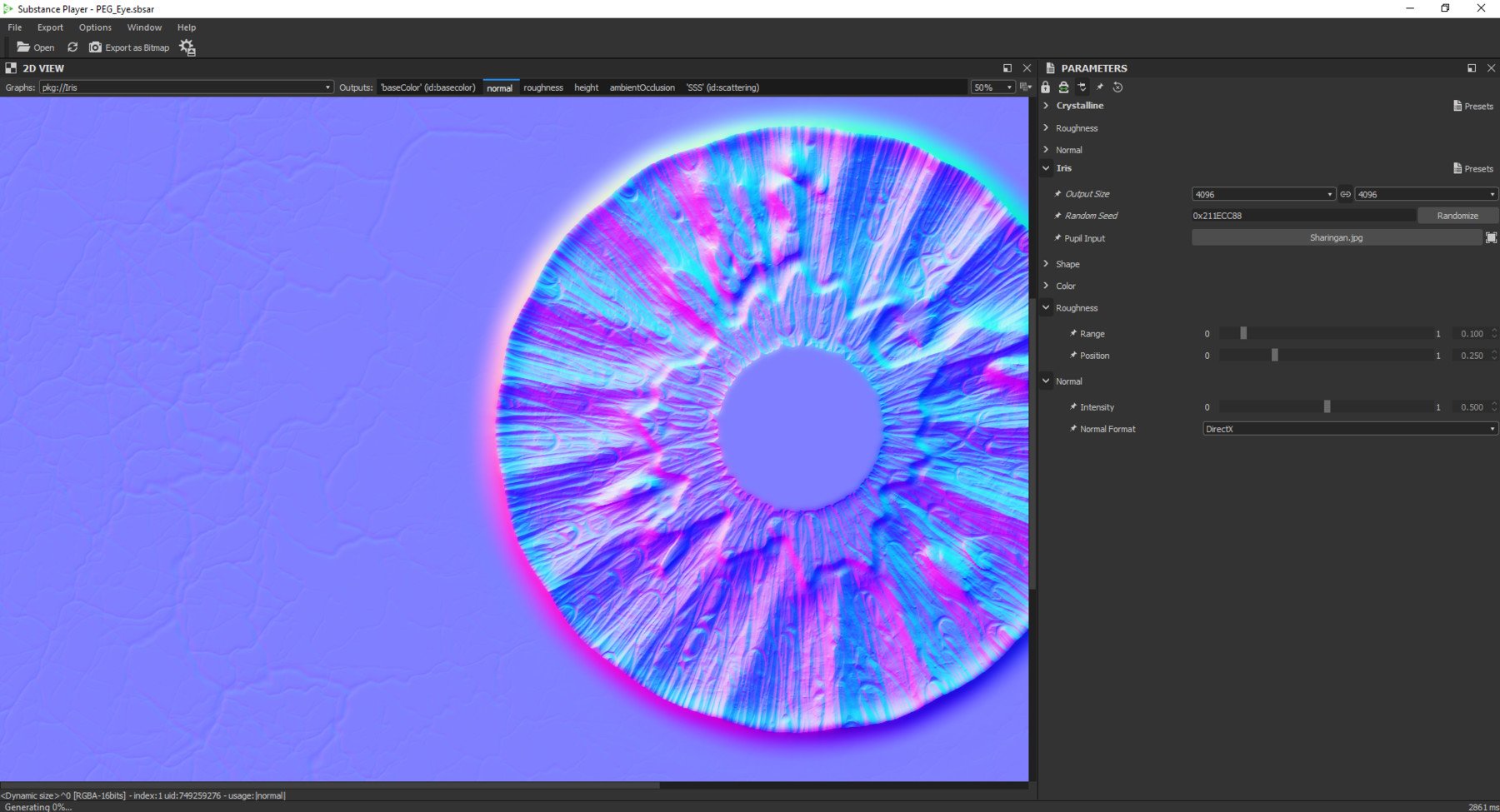 Procedural Eye Generator