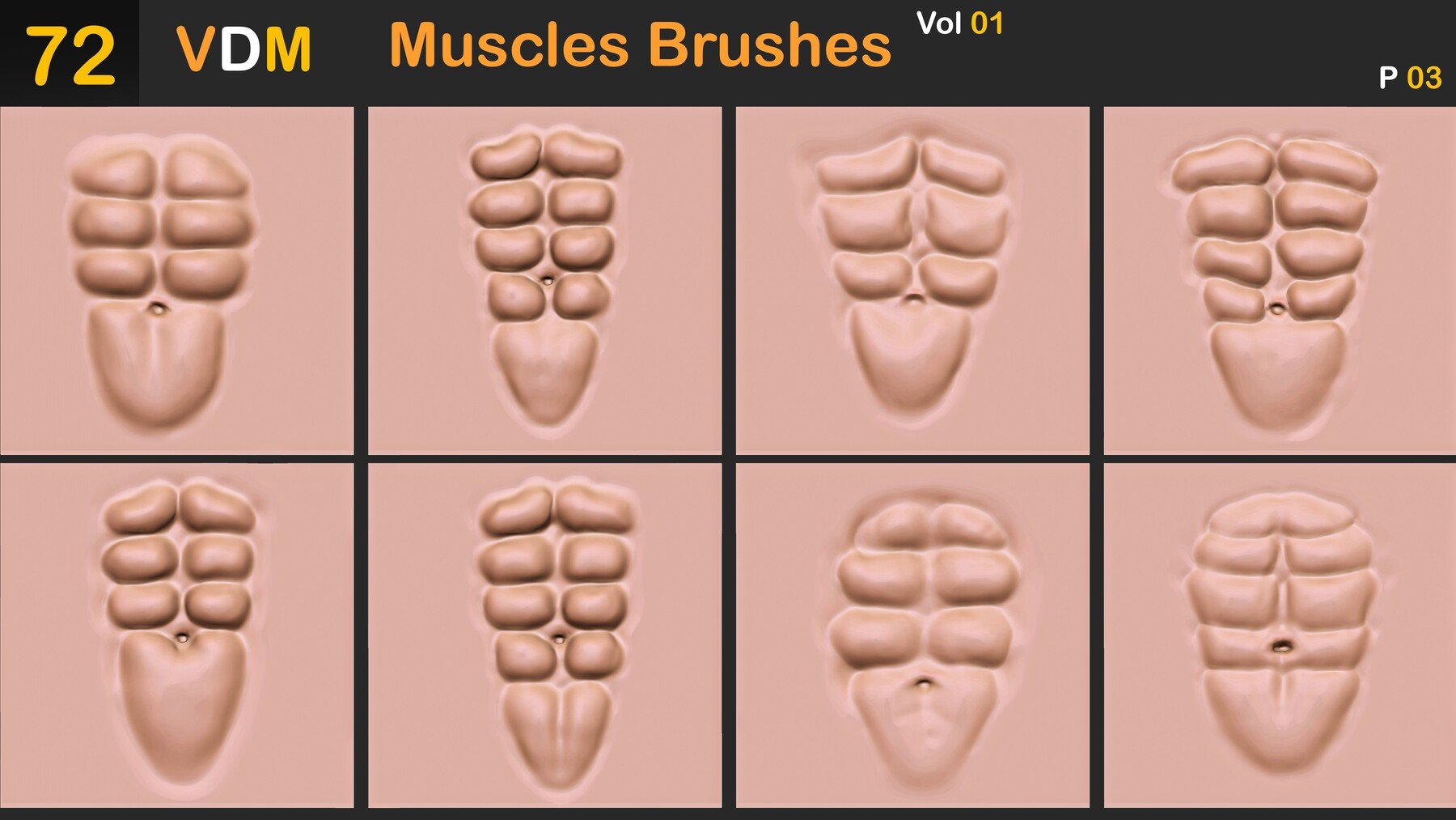 Muscles Brushes ( VDM ) Vol 01