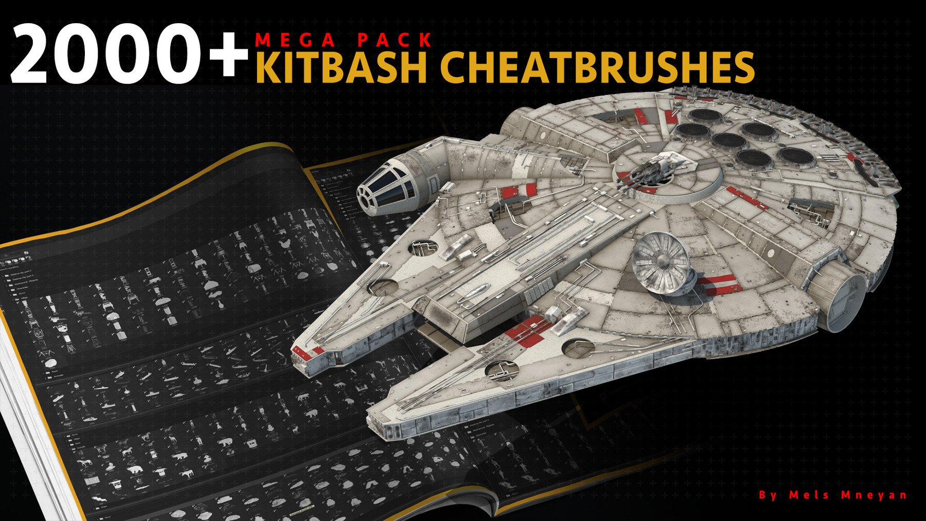 2000+ KITBASH CHEATBRUSHES (MEGA PACK) by Mels Mneyan