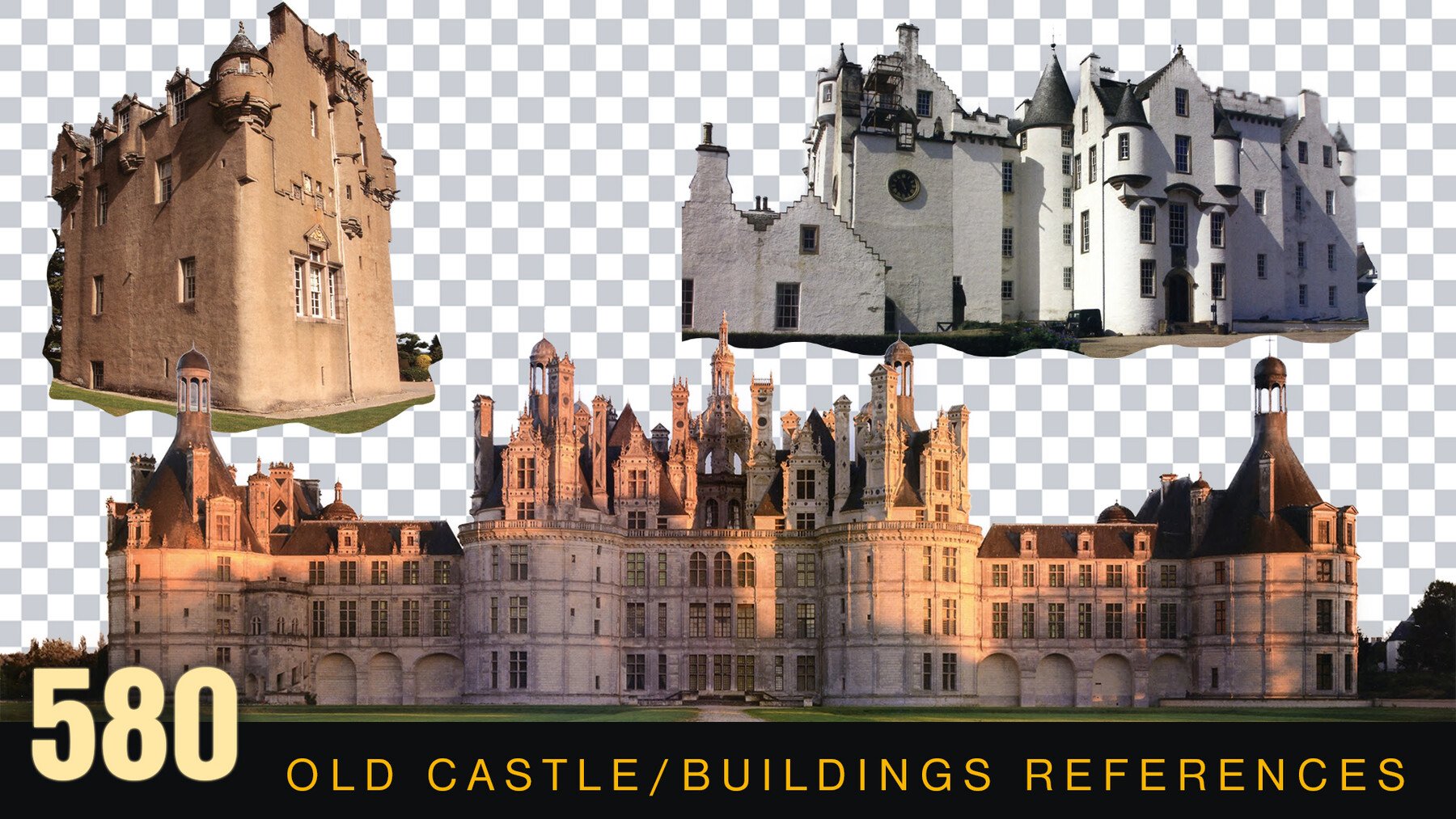 580 Castles/Old Buildings Refeent BG Resources For Matte Painting/Reference Images/Transparent BG Resources For Matte Printing