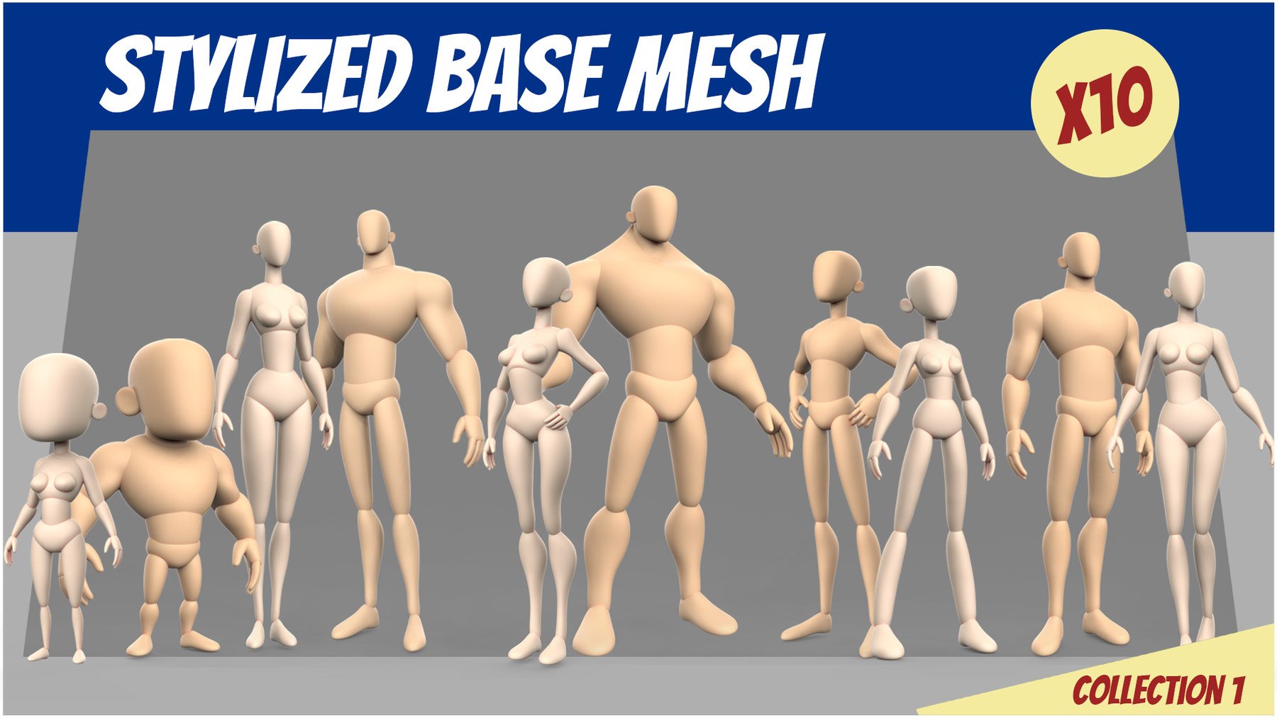 Stylized Basemesh Collection