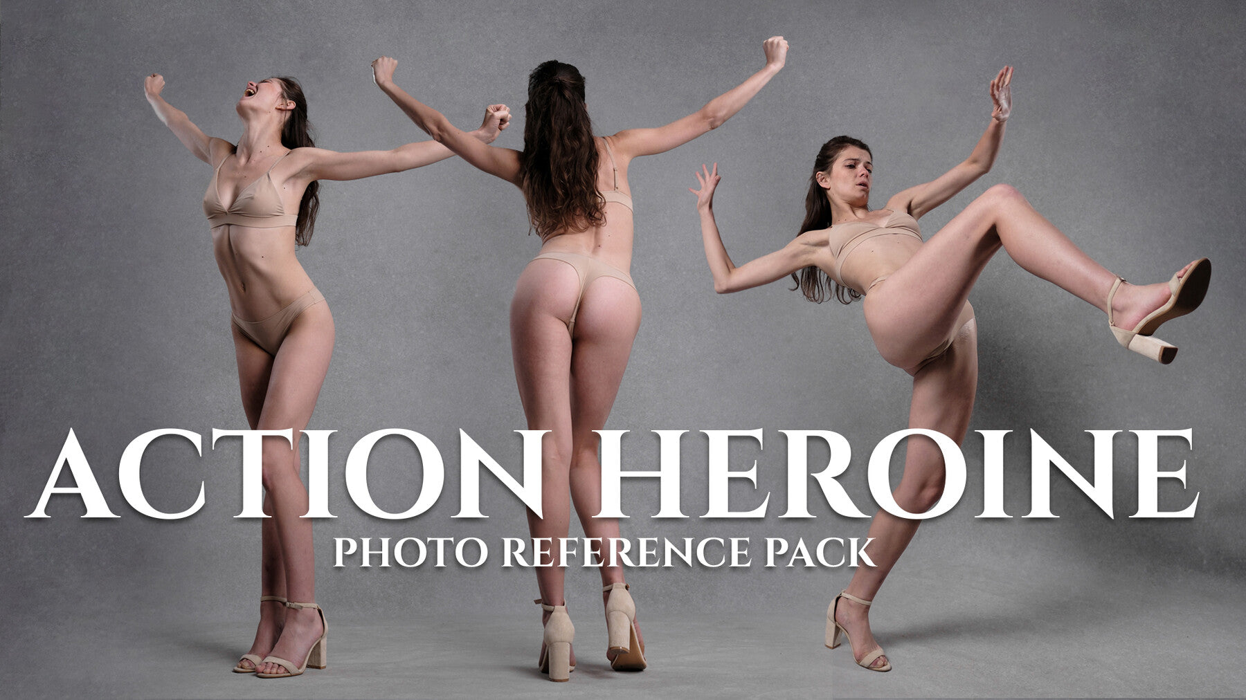 An Action Heroine -Photo Reference Pack For Artists 604 JPEGs