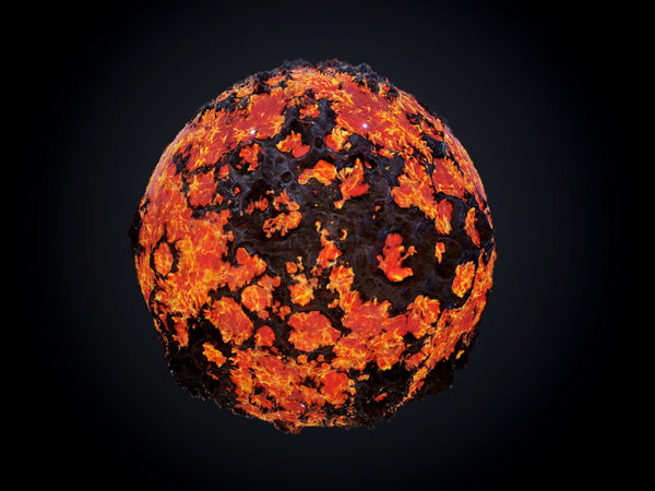 Lava Rock Seamless PBR Texture