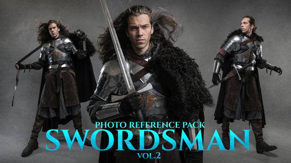 A Swordsman vol.2 Photo Reference Pack For Artists 553 JPEGs