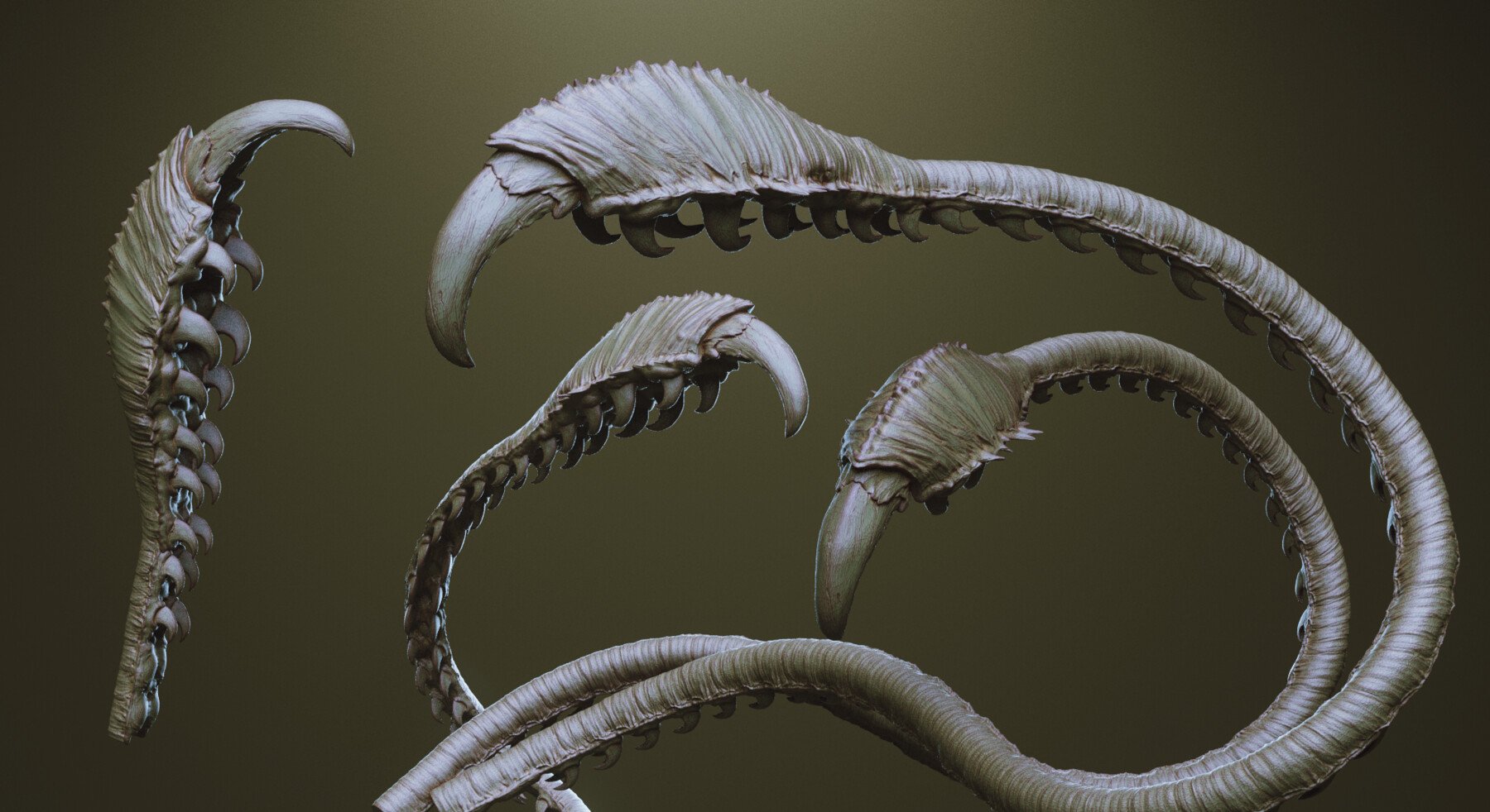 TENTACLES - 40+ in ZBrush brushes and OBJs