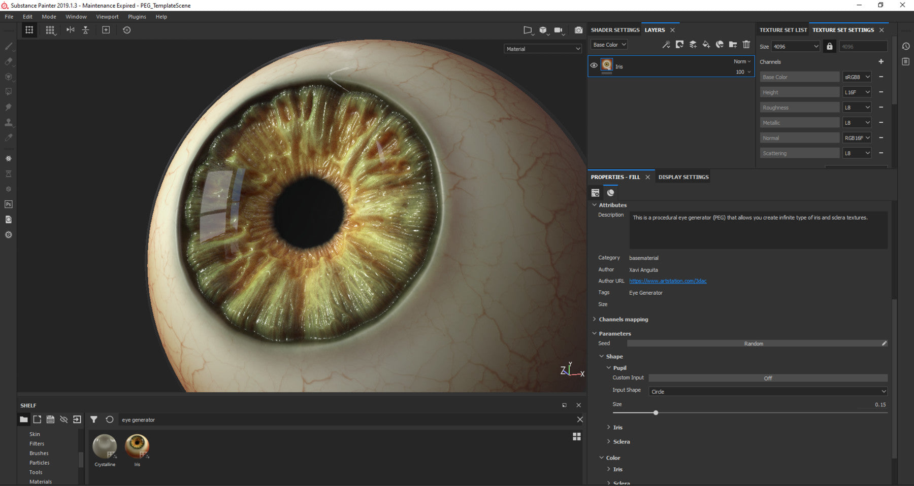 Procedural Eye Generator