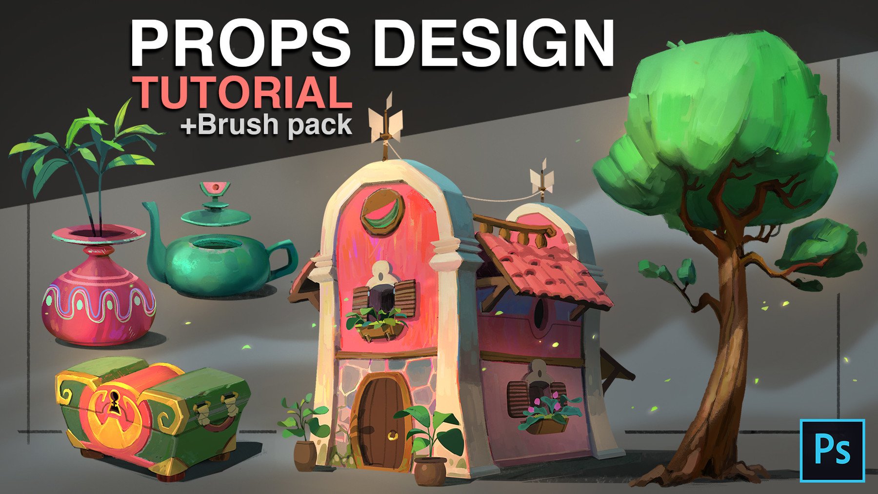 Props design - Tutorial + Brush pack