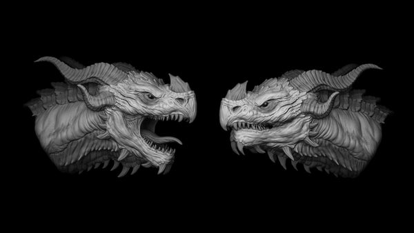 20 Dragon Head IMM Brush + OBJ