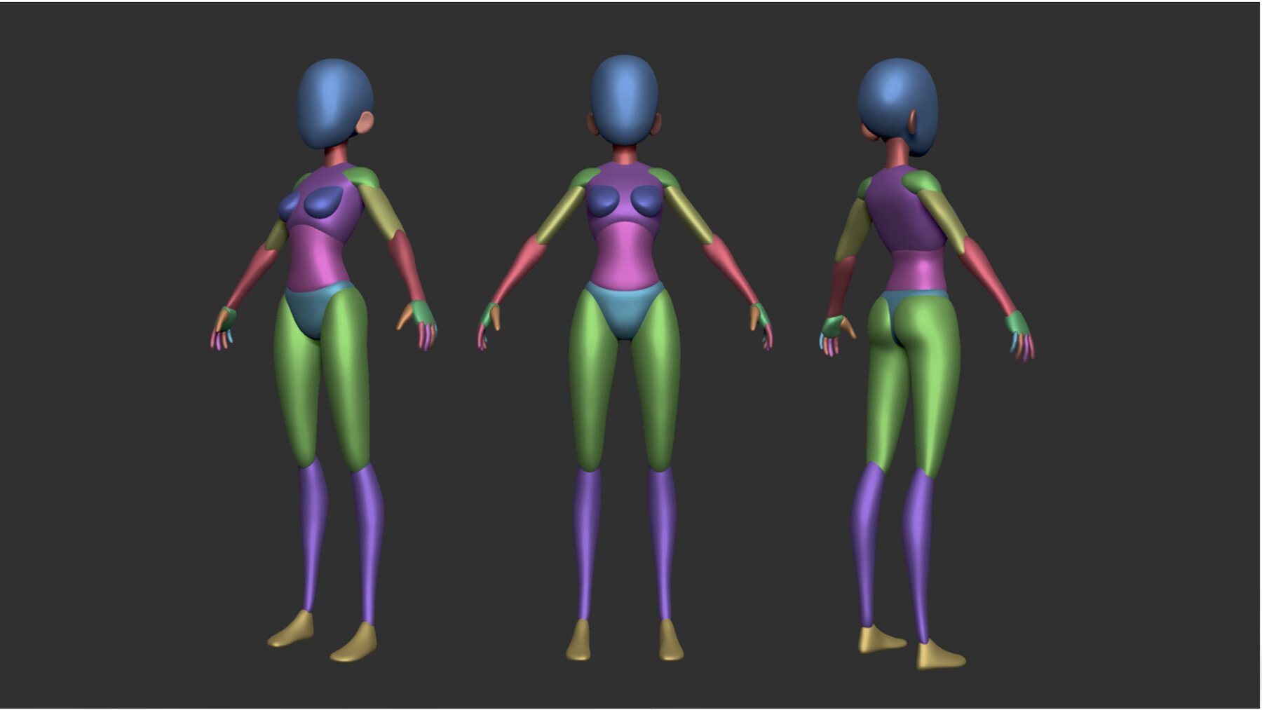 Stylized Hero Basemesh Collection