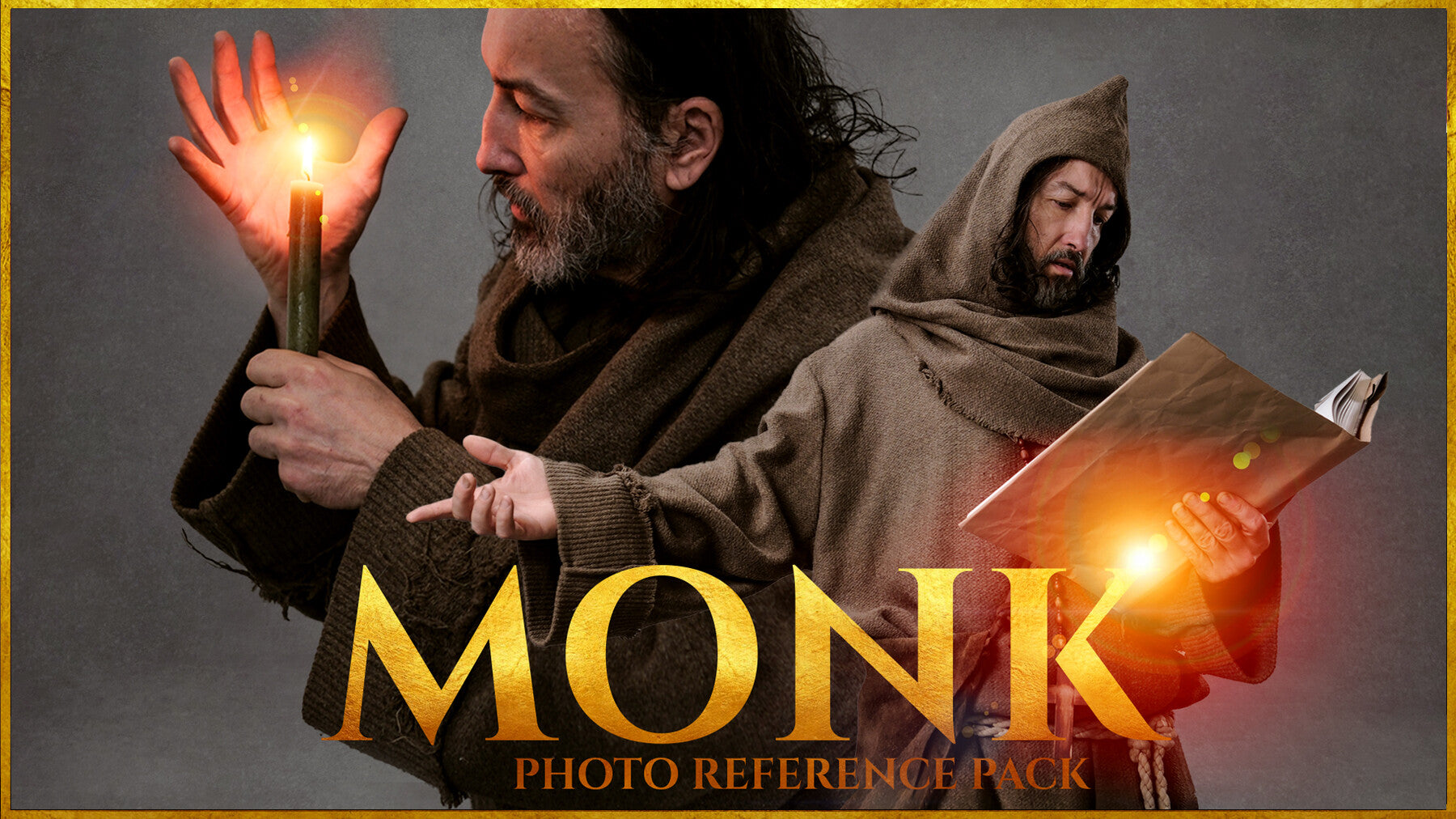 A Monk - Reference Photo Pack For Artists 642 JPEGs