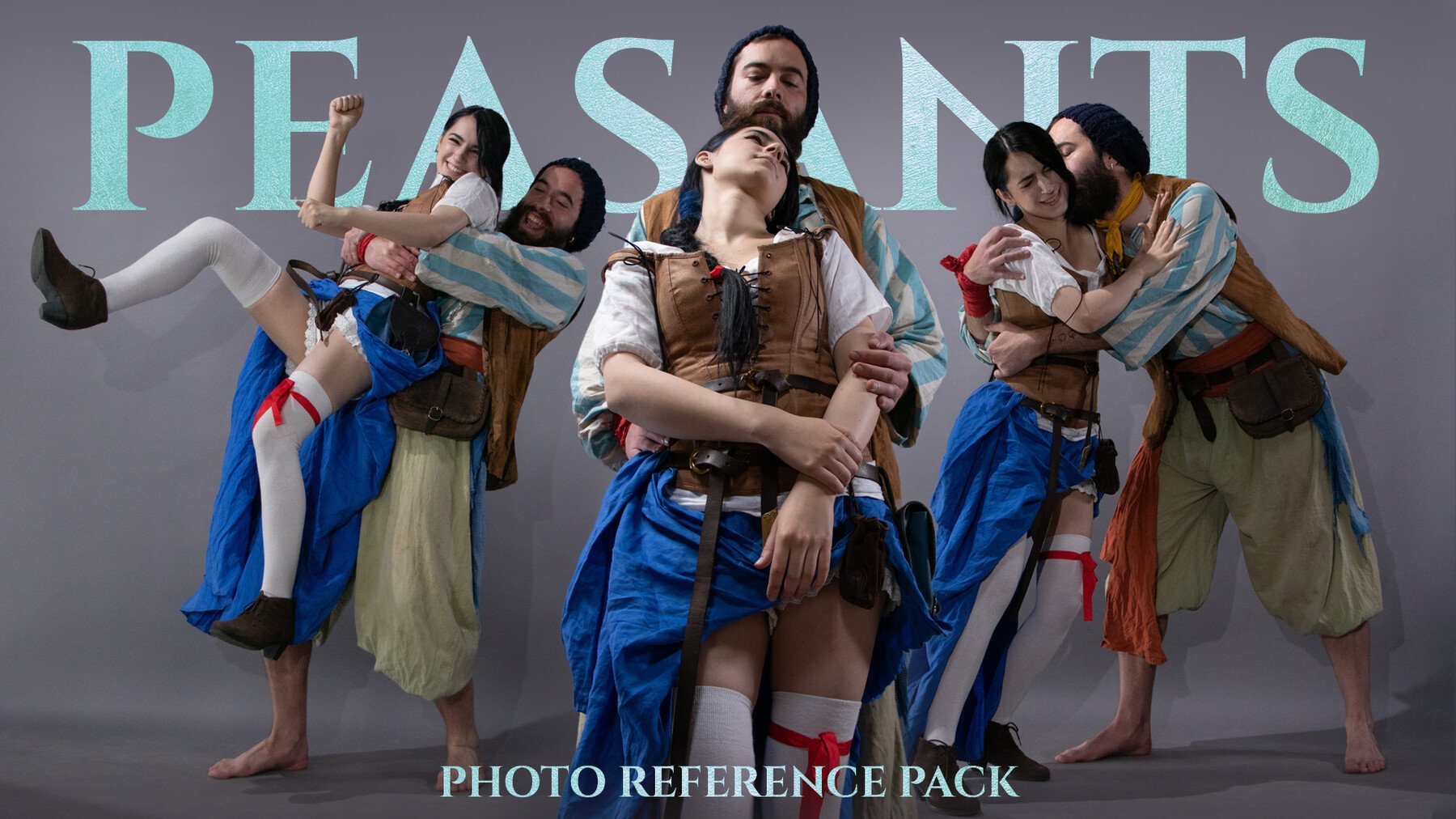 Peasants vol.1 - Reference Photo Pack For Artists 434 JPEGs