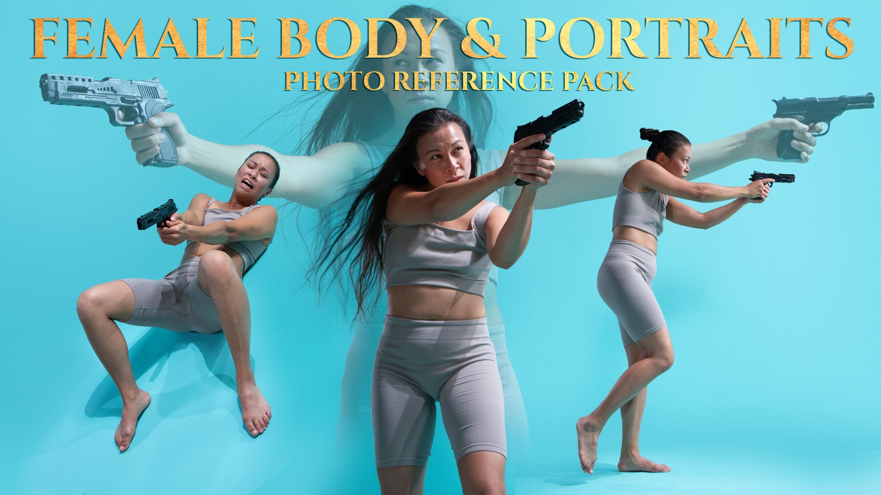 Female Body & Portraits vol. 2 - Photo Reference Pack for Artists 739 JPEGs