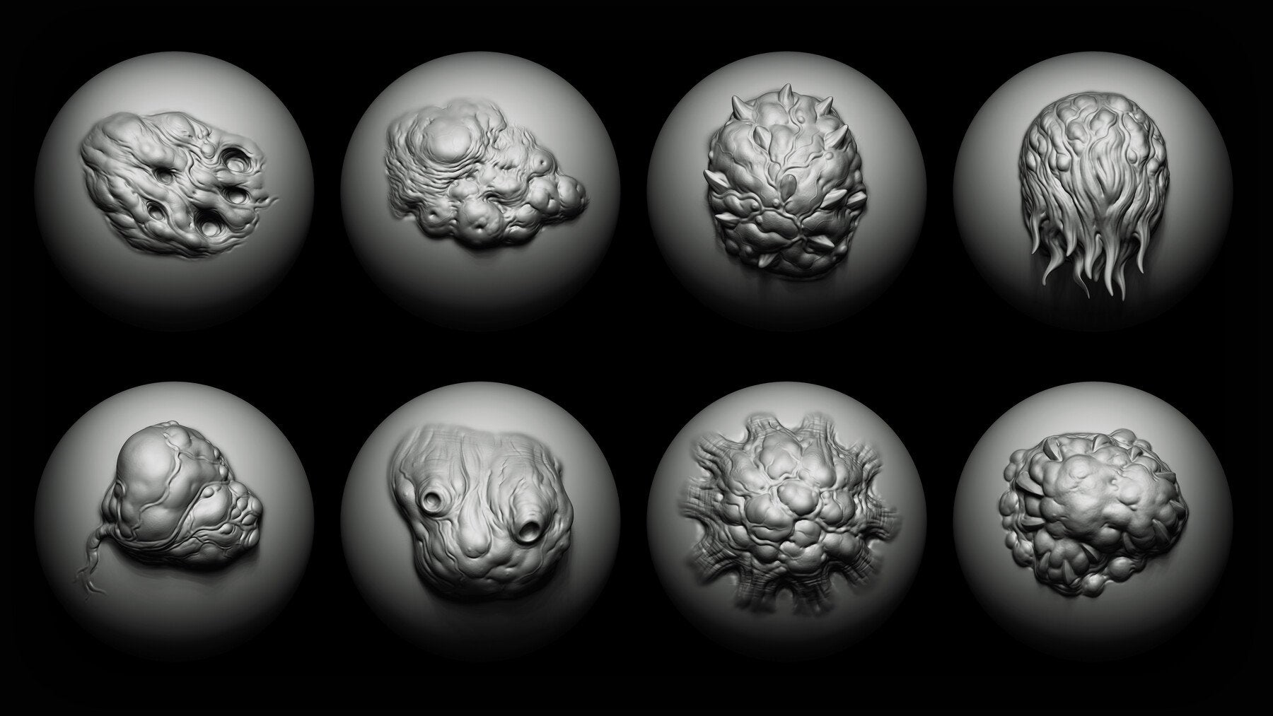 Zbrush + Blender 40 Mutant Brush + Alphas