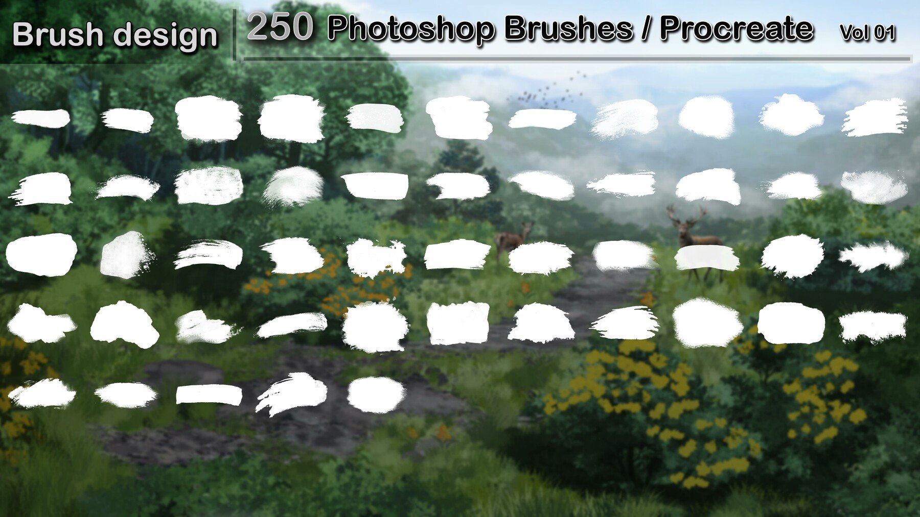 Photoshop Brushes / Procreate vol 01