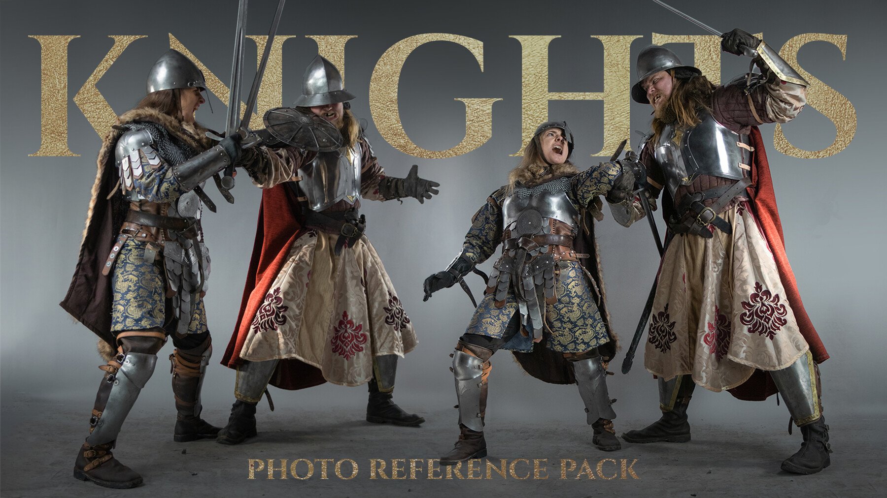 Knights - Photo Reference Pack for artists 240 JPEGs